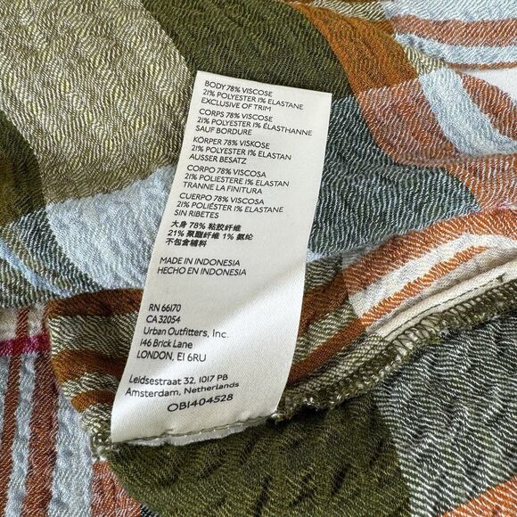 ANTHROPOLOGIE Pilcro Side-Slit Maxi Tunic Buttondown Women’s Shirt Top Medium - Picture 12 of 12